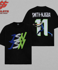 [LEO]Jaxon Smith-Njigba "JSN" #11 Graphic Comfort Colors Premium Cotton T-Shirt (Made In USA), Seattle Football Fans Apparel, The 12th Man Football Shirt, Vintage Streetwear Tee, Gift For Football Fan Youth & Adult